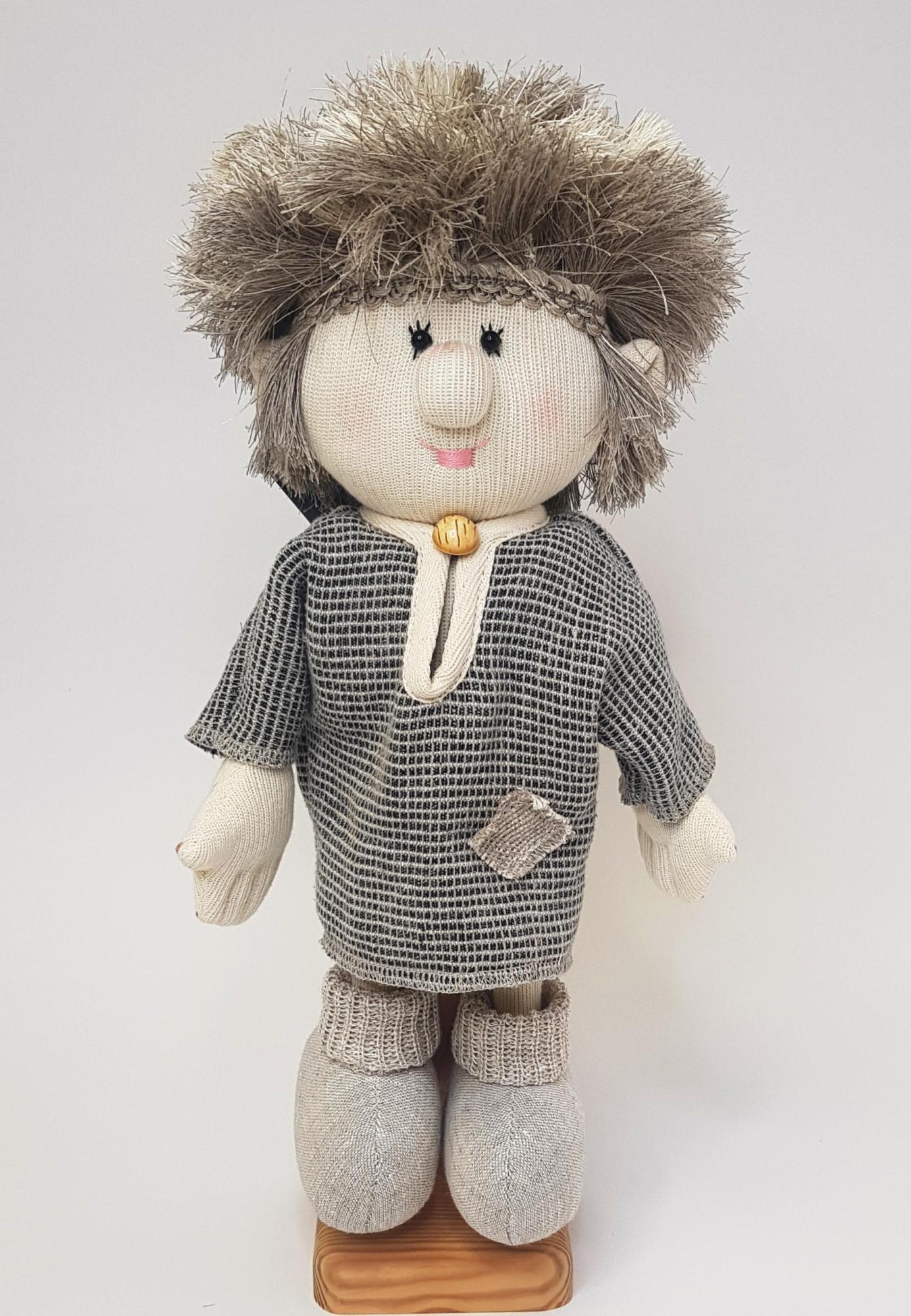 Домовенок кузя авторская интерьерная кукла из ткани Оберег дома